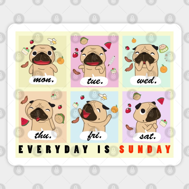 Everyday is Sunday Sticker by loveninga